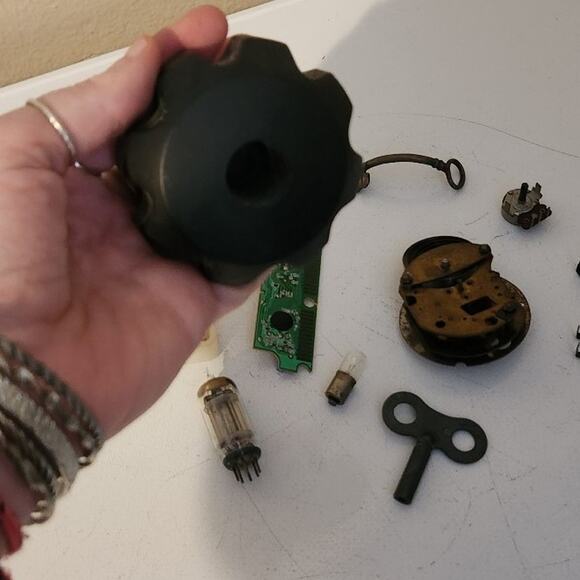 Steampunk bundle cosplay bits and bobs key clock parts bulbs vintage trinkets - Picture 11 of 12
